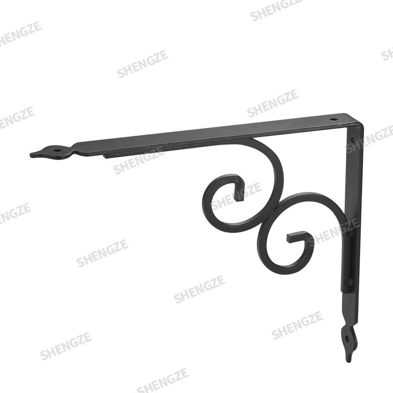 Hot Selling Metal Iron Decorative Corner Bracket L-Shaped High Load-Bearing Stable Support Wall Bracket