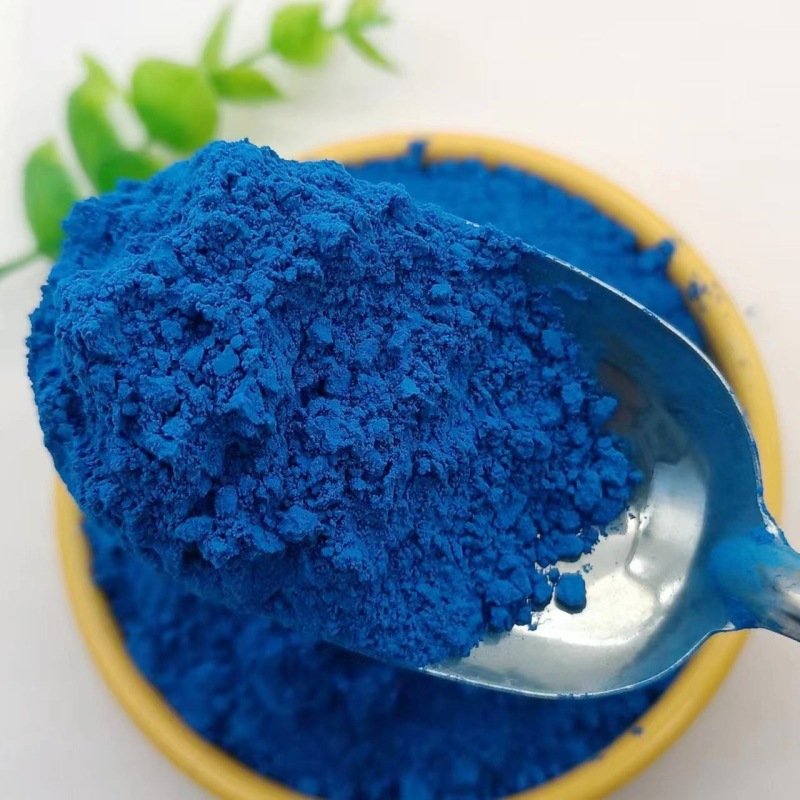 Iron oxide blue can be customized. Iron blue, deep blue, sky blue, sun resistant, fresh and soluble water iron blue pigment