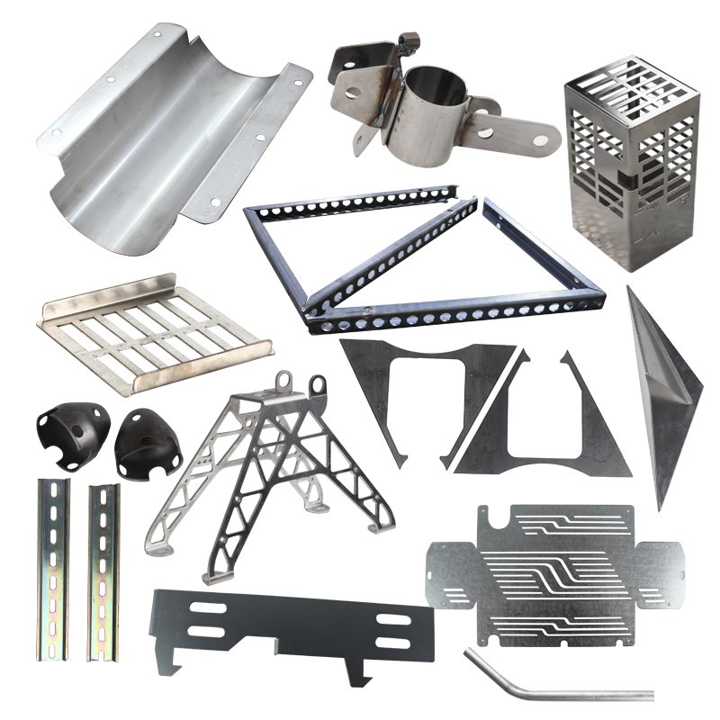 Oem Welding Bending Stamping Service Black Aluminum Steel Sheet Metal Fabrication Chinese Supplier