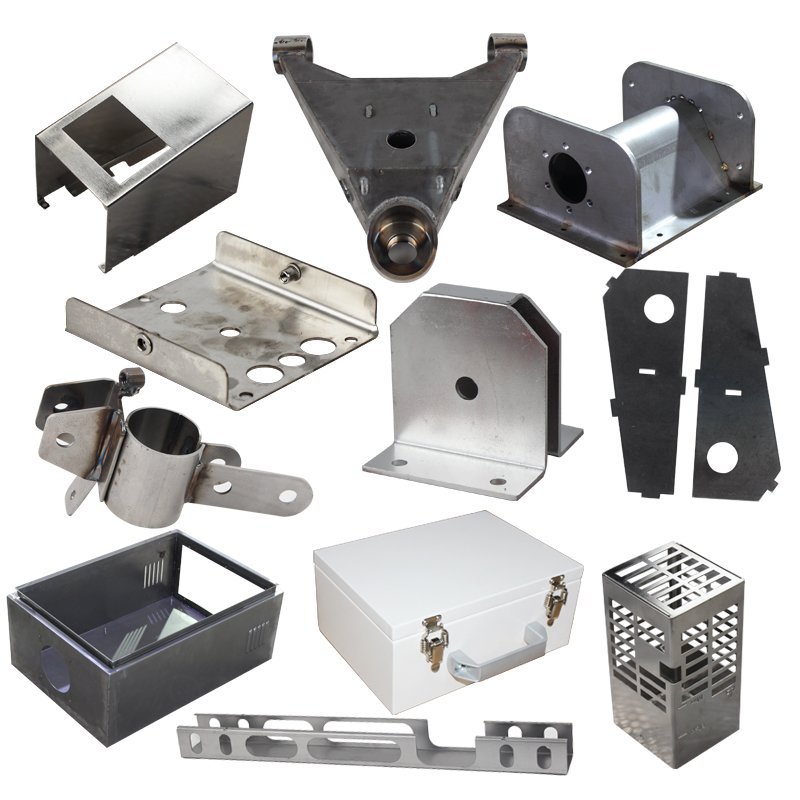 Oem Welding Bending Stamping Service Black Aluminum Steel Sheet Metal Fabrication Chinese Supplier