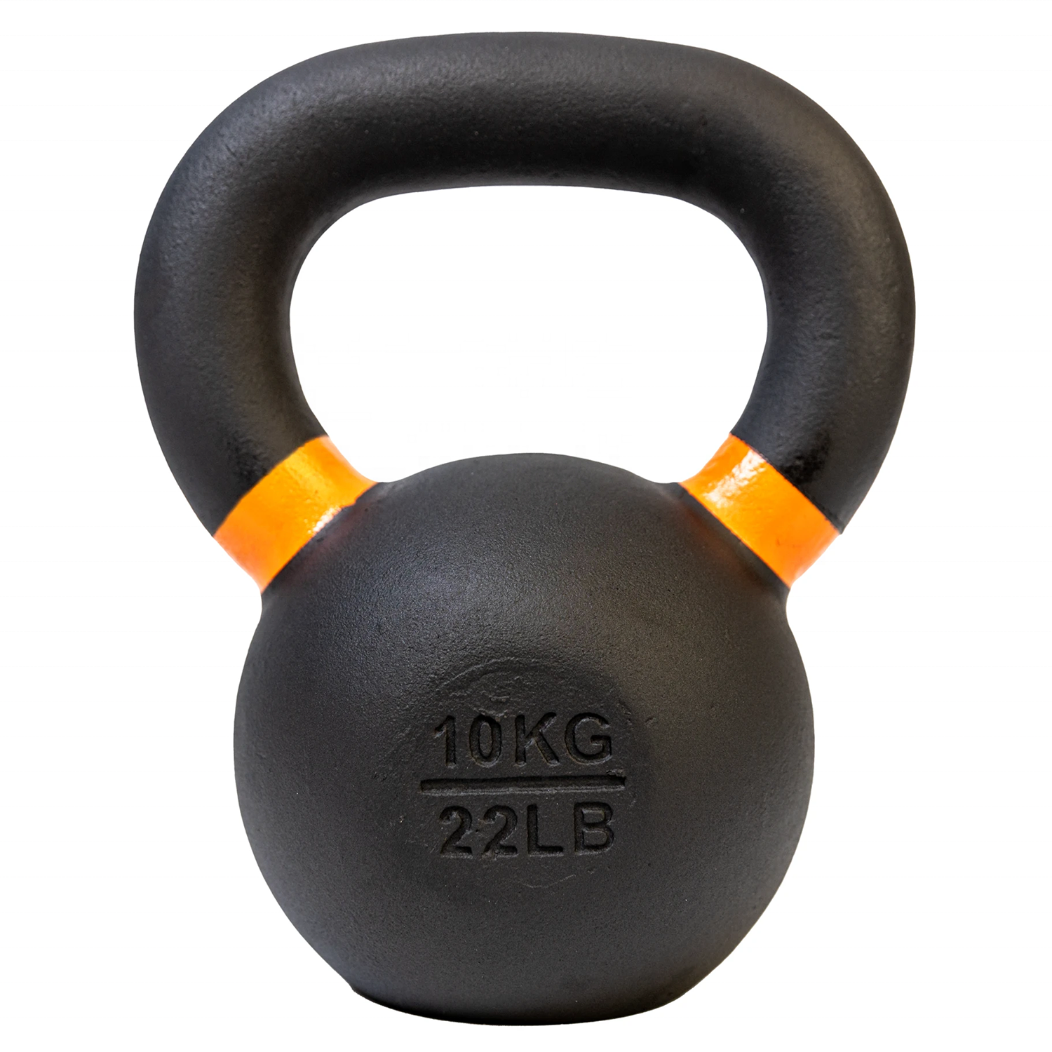 Wholesale Fitness 16 20 24 kg Ergonomic Grip Custom Logo Single Black Color Powder Coated Cast Iron Kettlebell