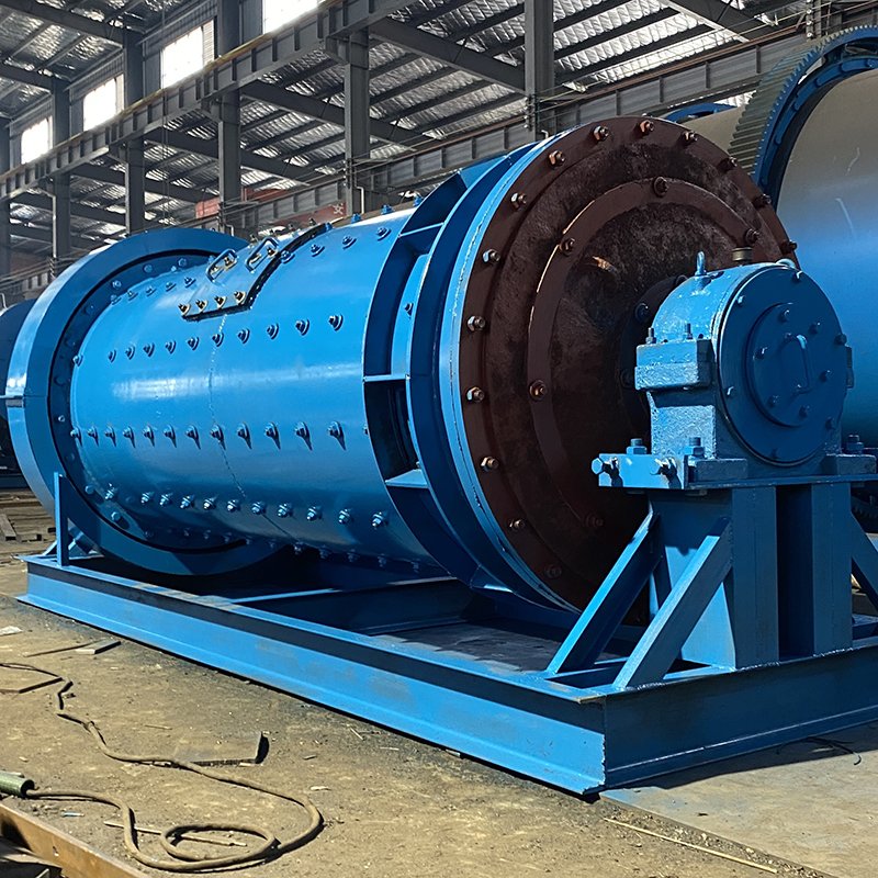 Ball mill grinding machine, grinding crushed mineral particles to powder ball mill