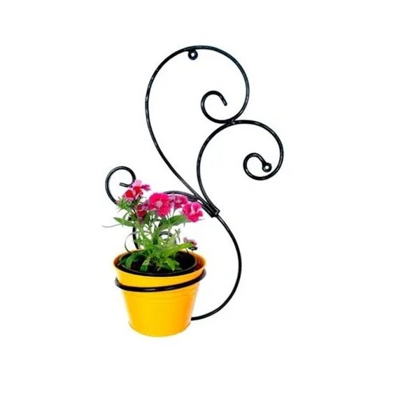 Wholesale Metal Wired Hexagon Shape Stand & Flower Pots For Home & Garden Decoration Golden Planters Pots At Cheap Price