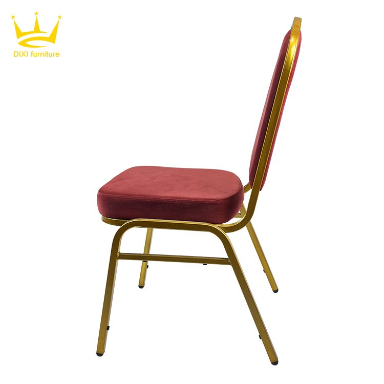 Gold Luxury Banquet Chair Hotel Restaurant Furniture Fancy Event Royal Dining Banquet Wedding Chair for Restaurant