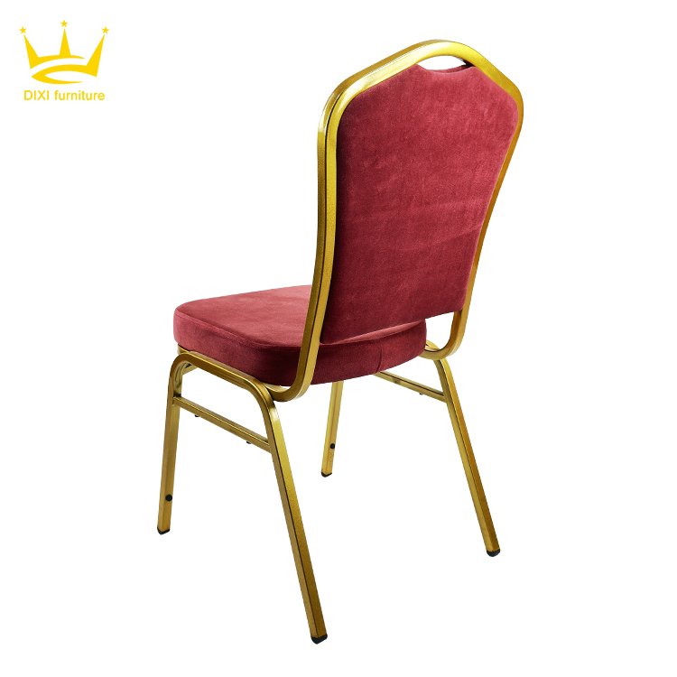 Gold Luxury Banquet Chair Hotel Restaurant Furniture Fancy Event Royal Dining Banquet Wedding Chair for Restaurant