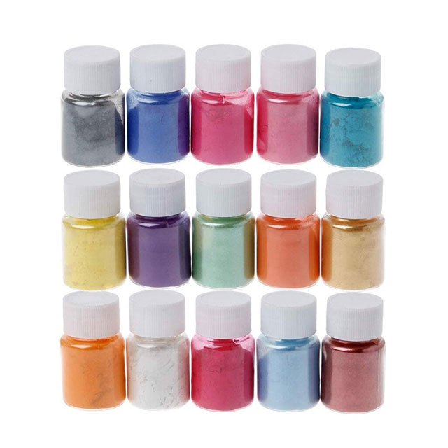 cheapest pearl effect pure mica pigments set sample