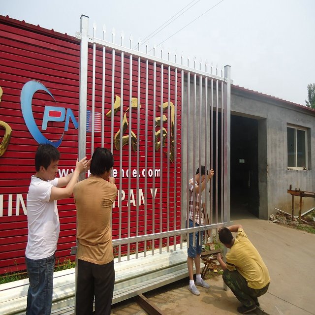 Hot dip galvanized wrought iron fence / Steel wrought iron fence factory / 2.1m wrought iron fence