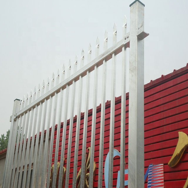 Hot dip galvanized wrought iron fence / Steel wrought iron fence factory / 2.1m wrought iron fence