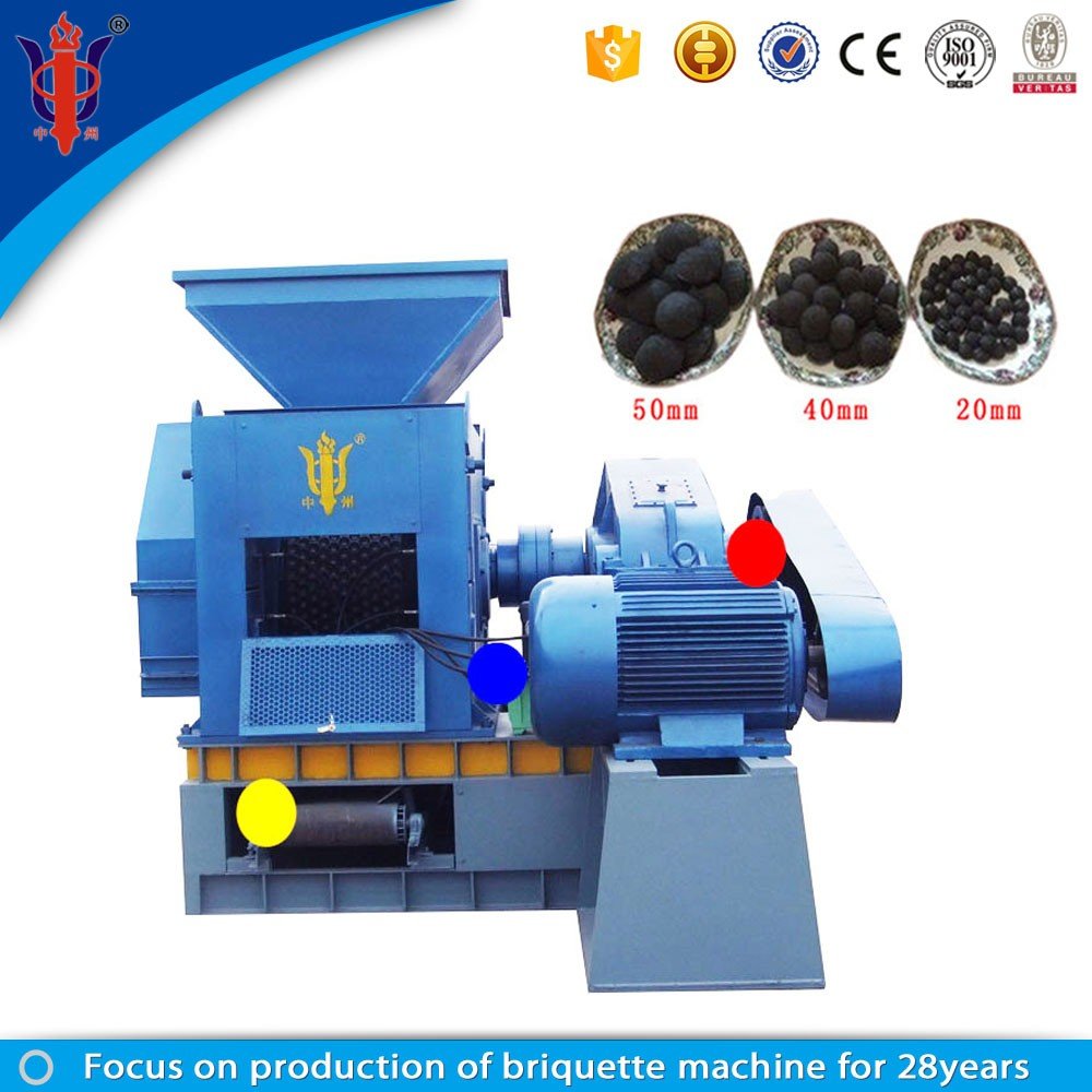 Here is factory manufacturing DRI/ sludge Iron Powder Ball Press Machine