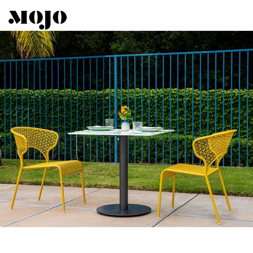 outdoor restaurant dining metal chair outdoor stackable high quality chair outdoor wrought iron chairs