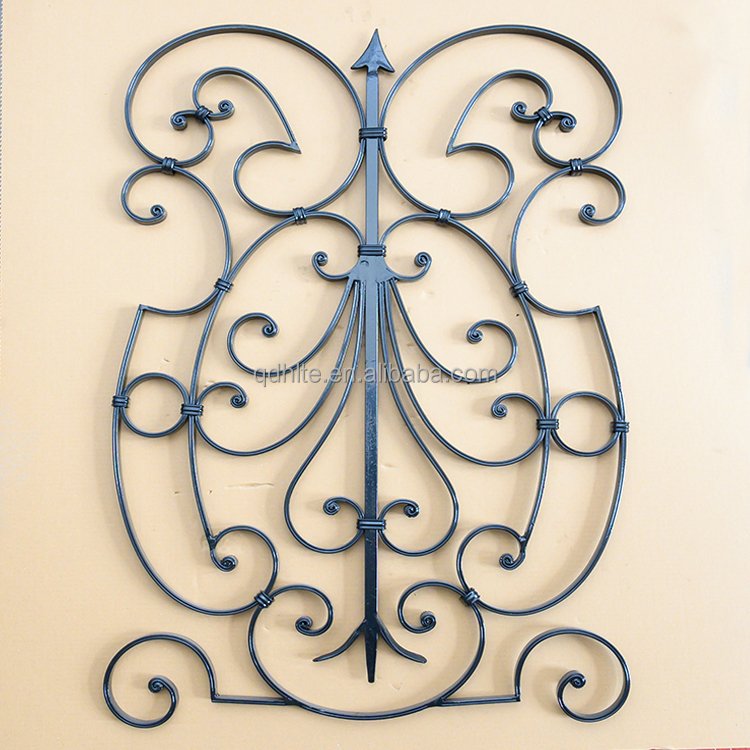 Beautiful Wrought Iron Ornaments Iron Railings Flower Panels Wholesale