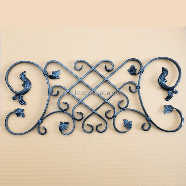 Beautiful Wrought Iron Ornaments Iron Railings Flower Panels Wholesale