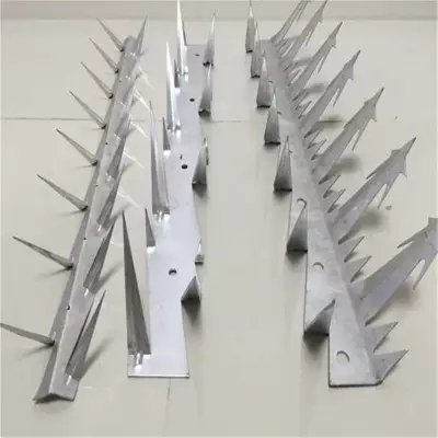 Powder Coated Galvanized Sharp Barbed Spikes Metal Cartons Iron Garden Fence Galvanized Plate Security Fences Wall Spikes 110mm