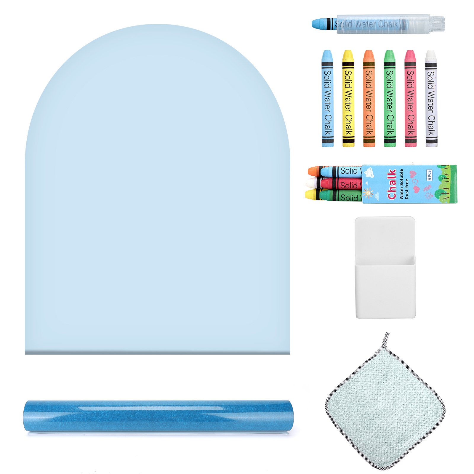 Soft Self Adhesive Magnetic Chalkboard Dry Erase Board Sticker Magnetic Arch Chalkboard for Kids