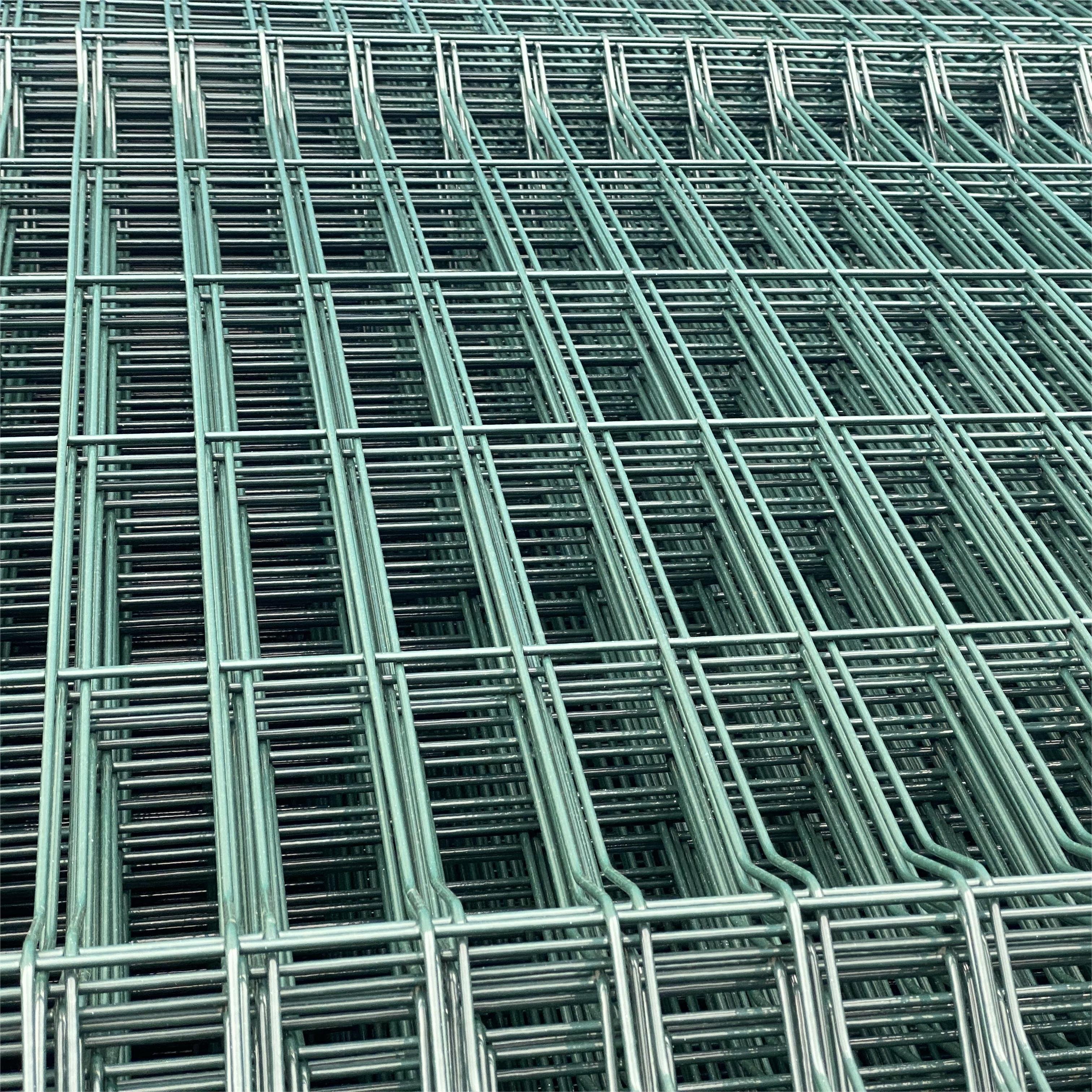 High quality security powder coated 3d fence welded bending panel iron fence welded peach post 3d curved fencing for roads