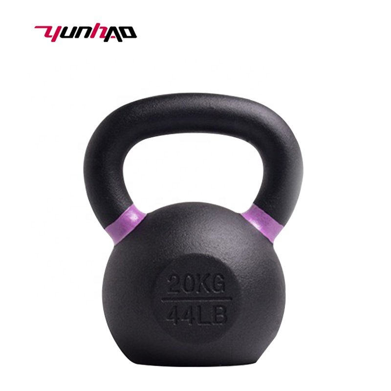 YunCheng Factory Direct 4-32KG Powder Coated Cast Iron Kettlebell 15KG For Men Women Fitness, Workout, Training