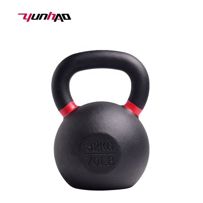 YunCheng Factory Direct 4-32KG Powder Coated Cast Iron Kettlebell 15KG For Men Women Fitness, Workout, Training