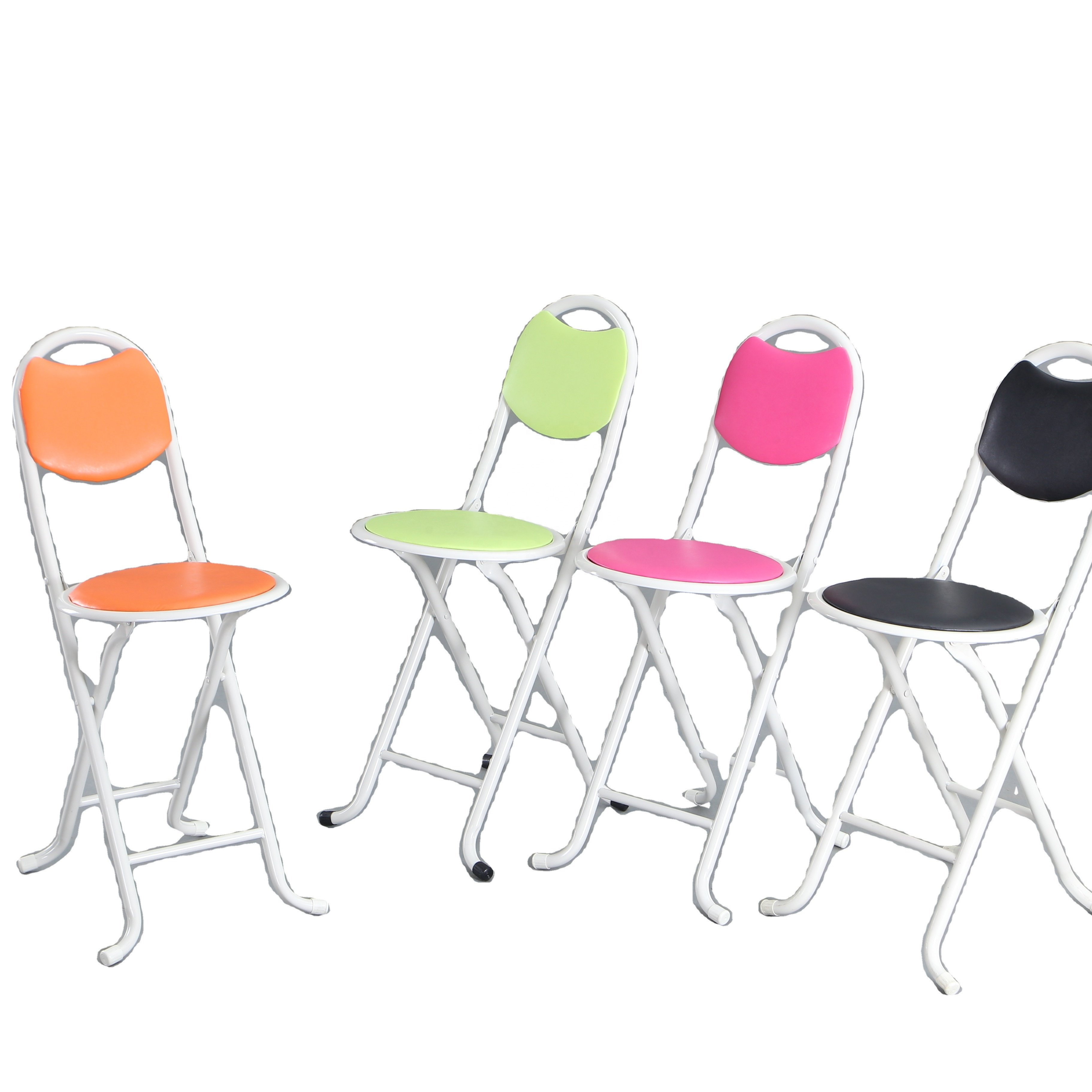 Steel Metal Regular Folding Chair for Pilgrimage Field used Prayer muslim Duck Chair with padded seat backrest