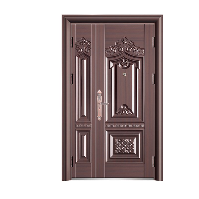 China Door Supplier Customize Steel Security Exterior Iron French Doors