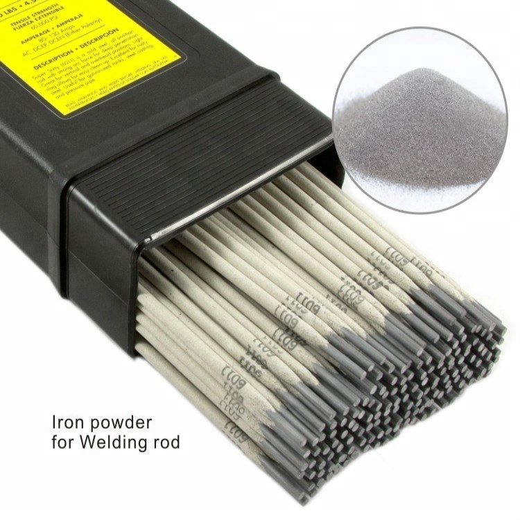 Laser Welding Electrode Rods Iron Powder Core Wire Sponge Reduced Pure Iron Powder 40 100 Mesh