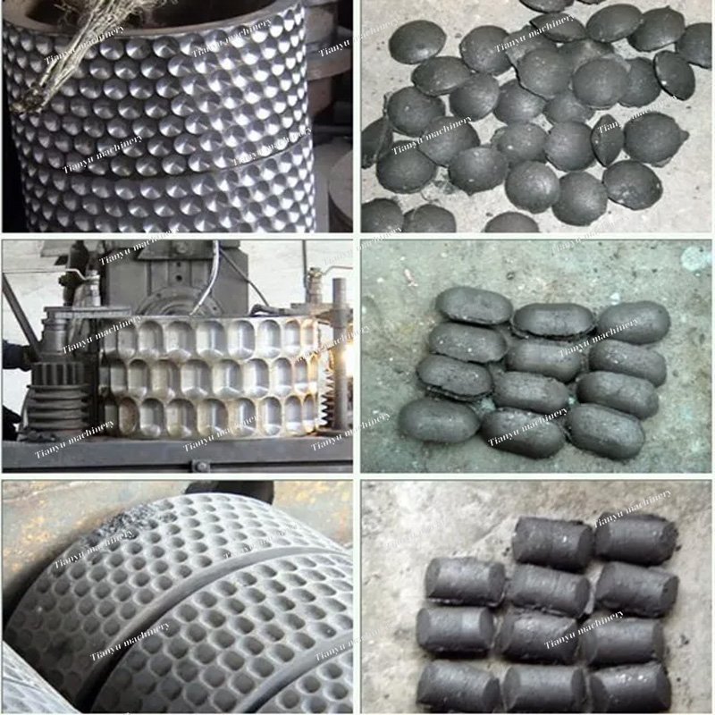 Simple Hydraulic Coke Ball Press Making Machine Mini Charcoal Oval Briquette Coal Rod Extruding Machine From China