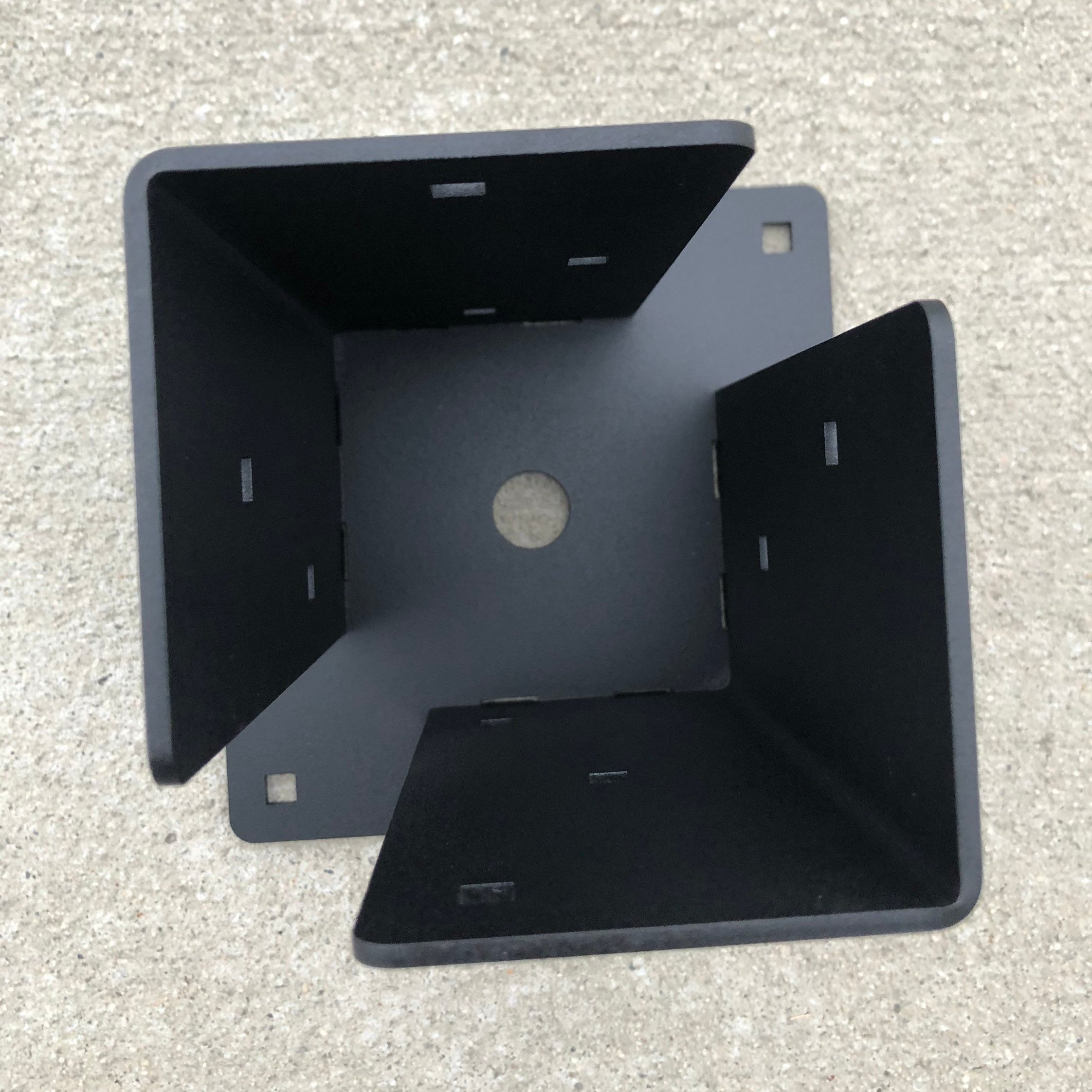 4 X 4 6x6 Post Base Deck Post Base Heavy Duty Metal Black Powder Coated Post Brackets