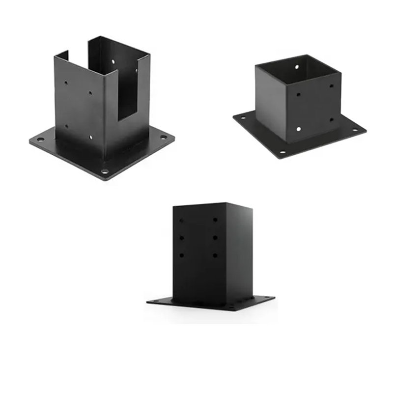 Custom high quality Aluminium black Outdoor Pergola Corner Bracket