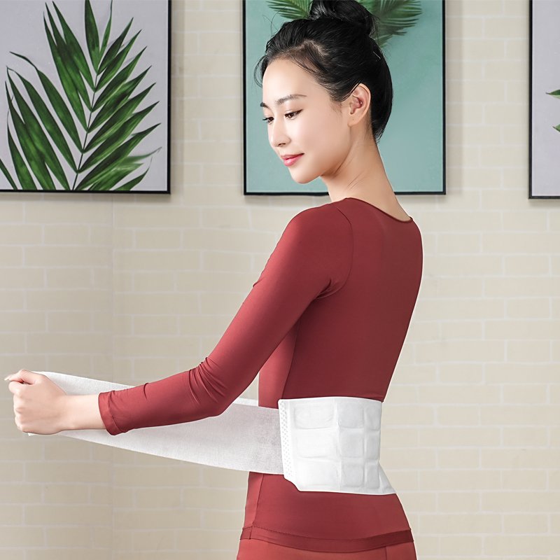 Self Heating Iron Powder Waist Heat Patch With Belt For Pain
