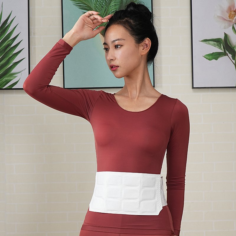 Self Heating Iron Powder Waist Heat Patch With Belt For Pain