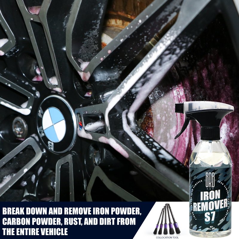SRB 2023 NEW Car Chemical Products Iron Remover s7 effectively break down and remove iron powder