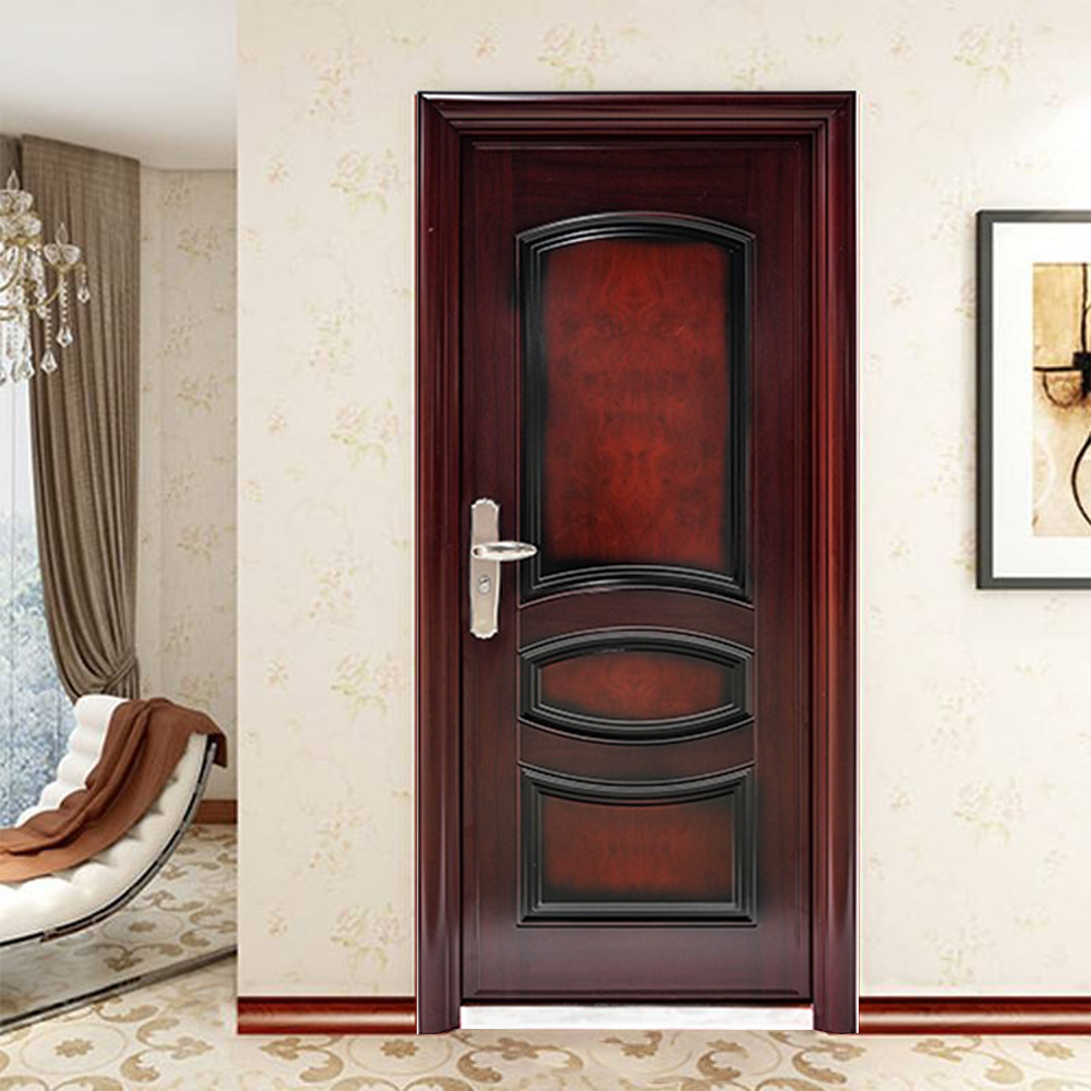 Main Gate Modern Designs Exterior Front Entry Doors Wrought Iron Entrance Security Steel Door For House with smart lock