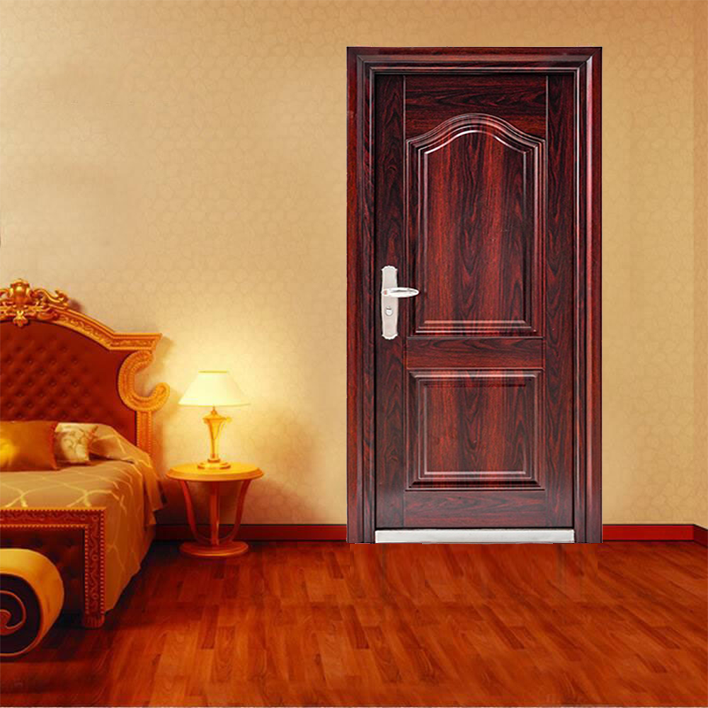 Main Gate Modern Designs Exterior Front Entry Doors Wrought Iron Entrance Security Steel Door For House with smart lock