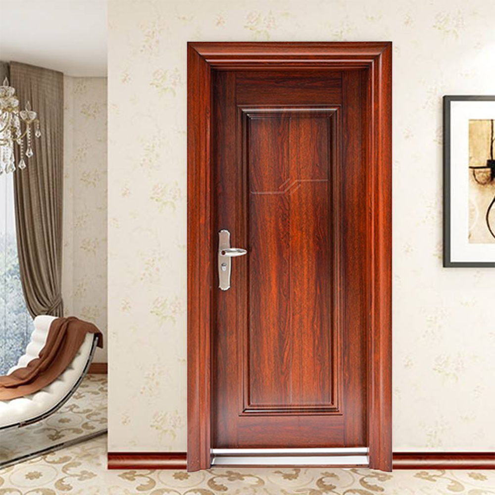 Main Gate Modern Designs Exterior Front Entry Doors Wrought Iron Entrance Security Steel Door For House with smart lock