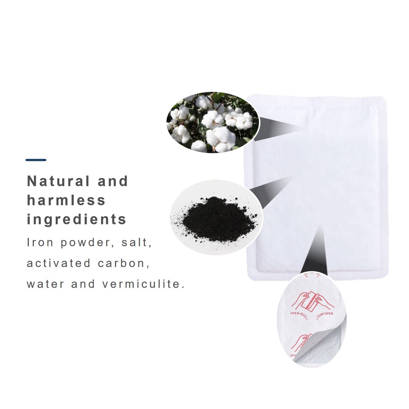 Disposable heating pad Warmer patch outdoor camping use Portable heat patch Mini Air activated Hand Warmer