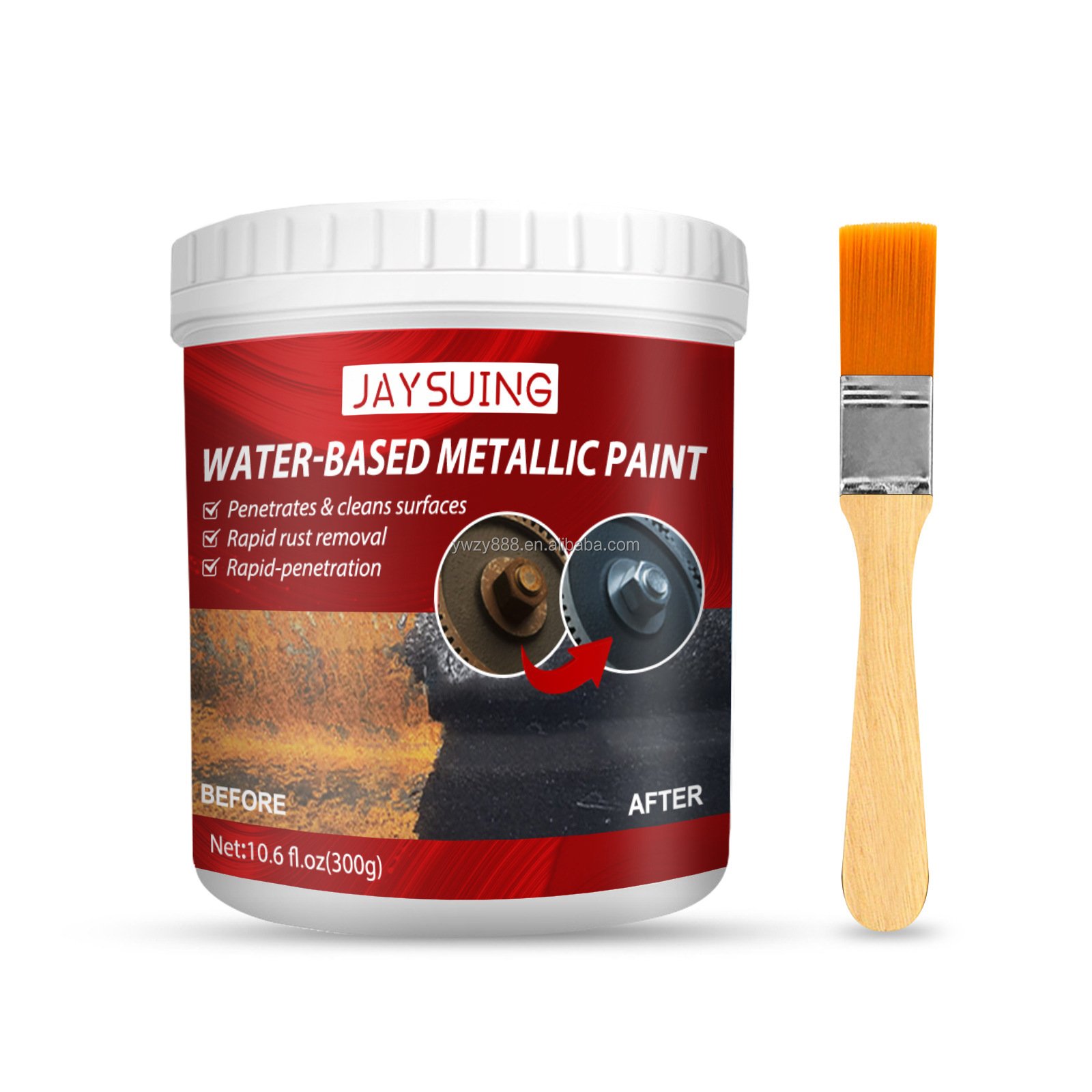 30ml Car Rust Removal Spray Metal Surface Iron Powder Cleaning Rust Remover Multi-purpose with brush tools