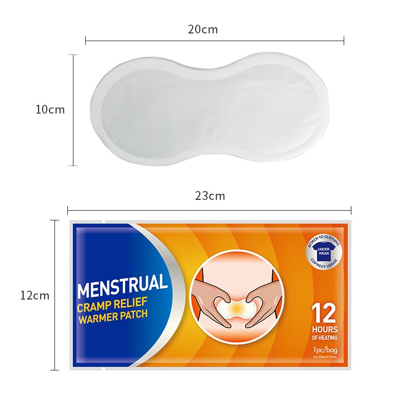 china manufacturer warm menstrual pain relief pad 12 hours supply self heating patch menstrual relief
