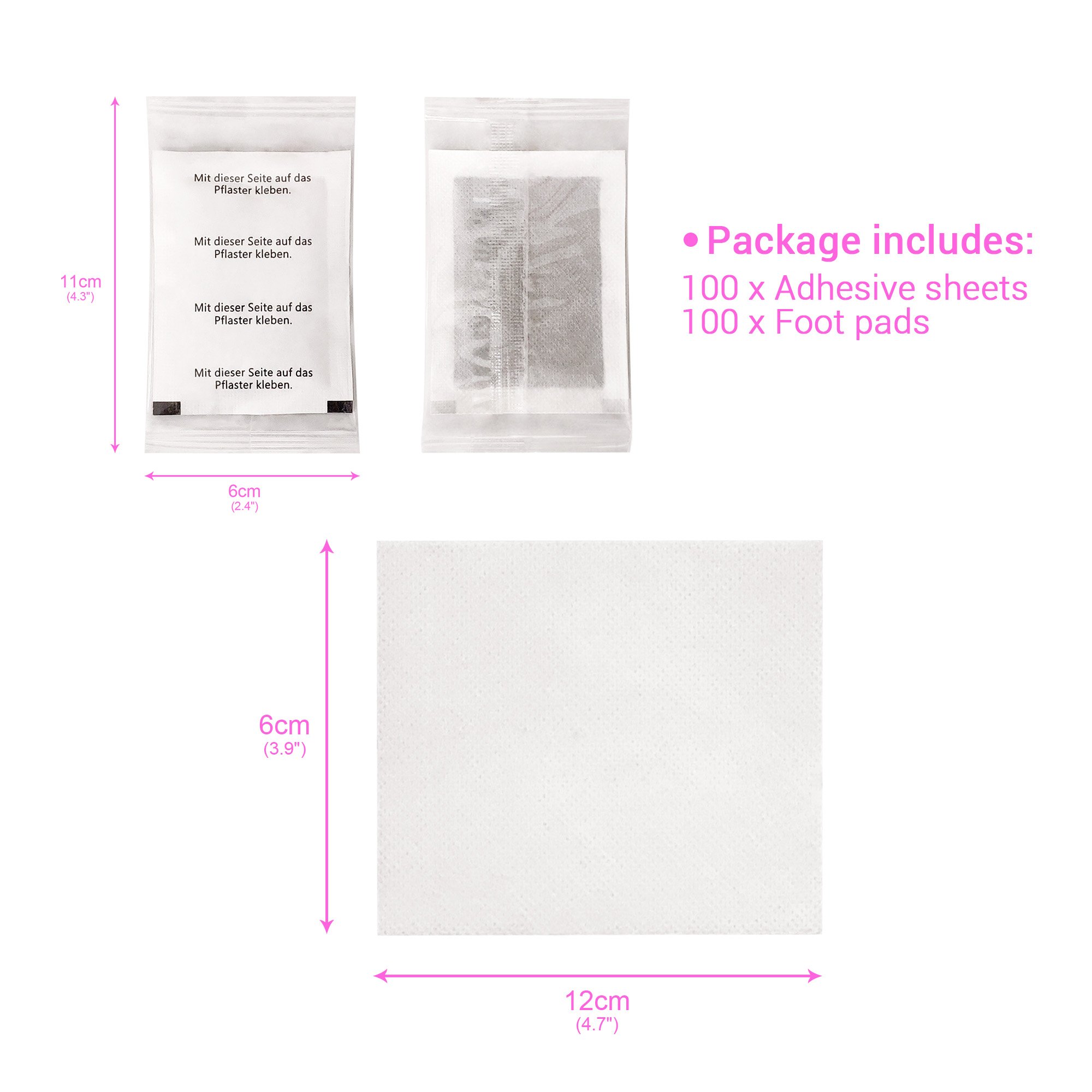 Natural Ingredients Pain Relief Bamboo Foot Detox Pads to Remove Toxin Foot and Body Care Deep Cleansing Foot Pads