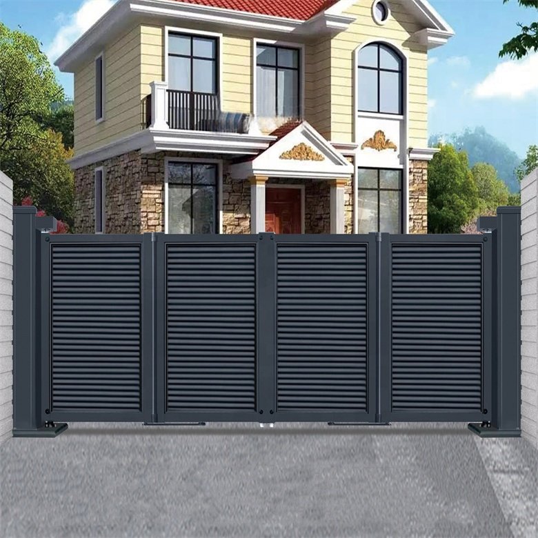 European Style Design Of School Gate Simple Aluminum Iron Gate Door Protective Cast Door Gates Sliding