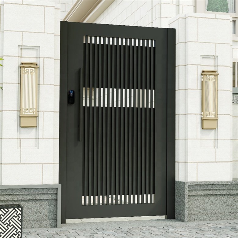 European Style Design Of School Gate Simple Aluminum Iron Gate Door Protective Cast Door Gates Sliding