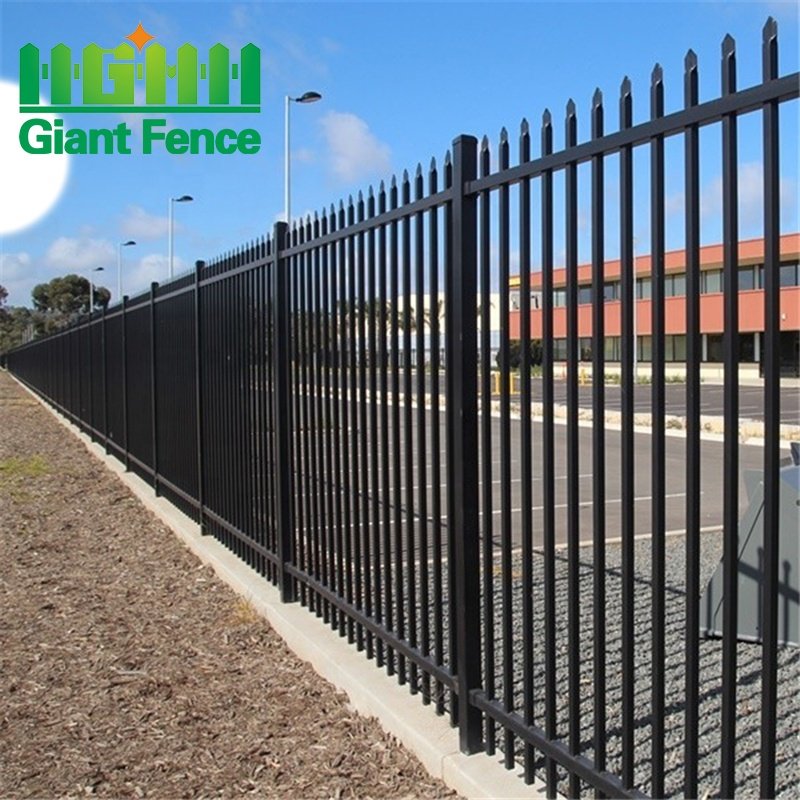Ornamental 5ft Home Garden Fence Low Decorative Gate Posts Black Wrought Iron Steel PVC-Coating Powder-Coating Galvanizing 3D