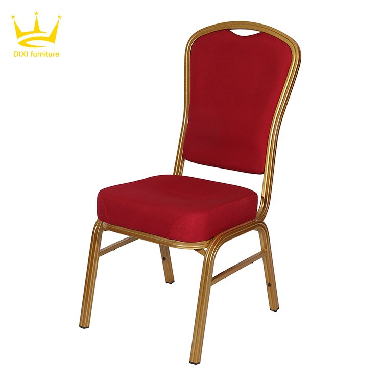 Chair Stacking Metal Aluminium Luxury Modern Hotel Types of Banquet Golden Iron Hotel Furniture