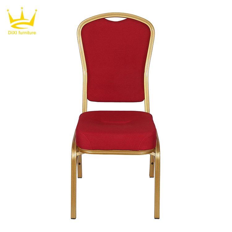 Chair Stacking Metal Aluminium Luxury Modern Hotel Types of Banquet Golden Iron Hotel Furniture