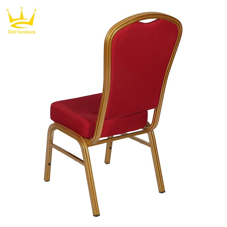 Chair Stacking Metal Aluminium Luxury Modern Hotel Types of Banquet Golden Iron Hotel Furniture