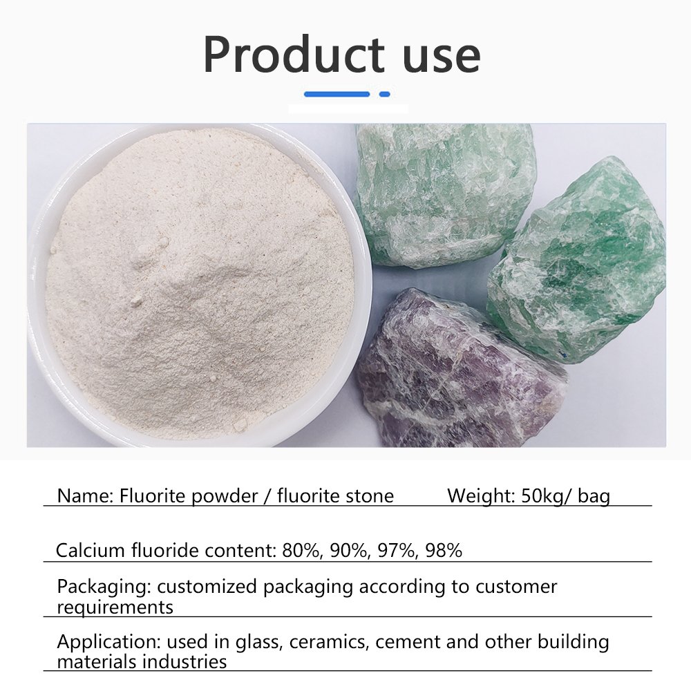 Hot sales CaF2 97% acid grade fluorspar /fluorite/ calcium fluoride powder