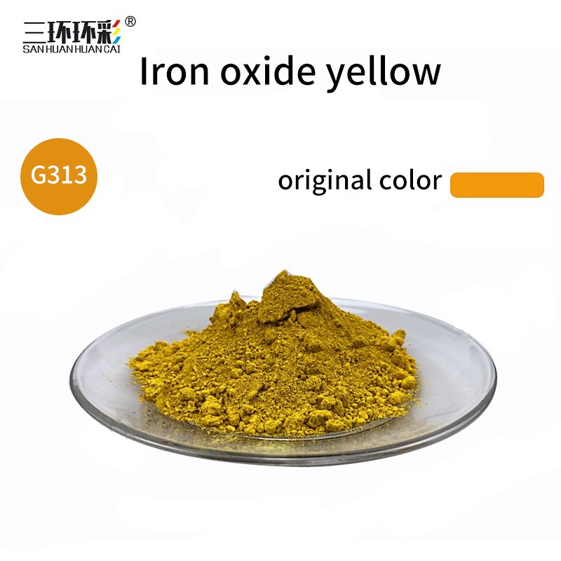 Iron oxide yellow powder for cement brick color concrete paint pigment