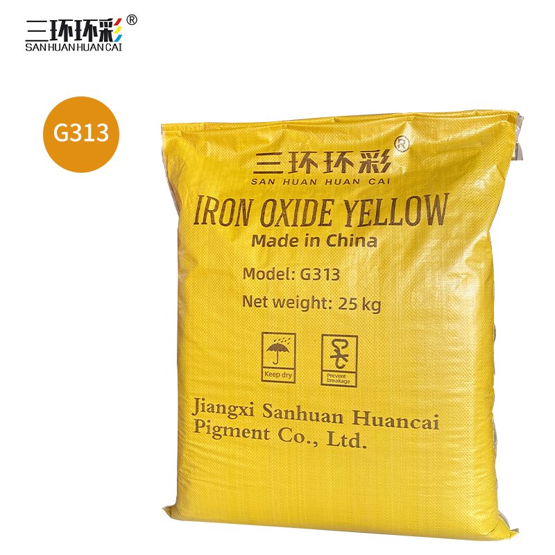 Iron oxide yellow powder for cement brick color concrete paint pigment