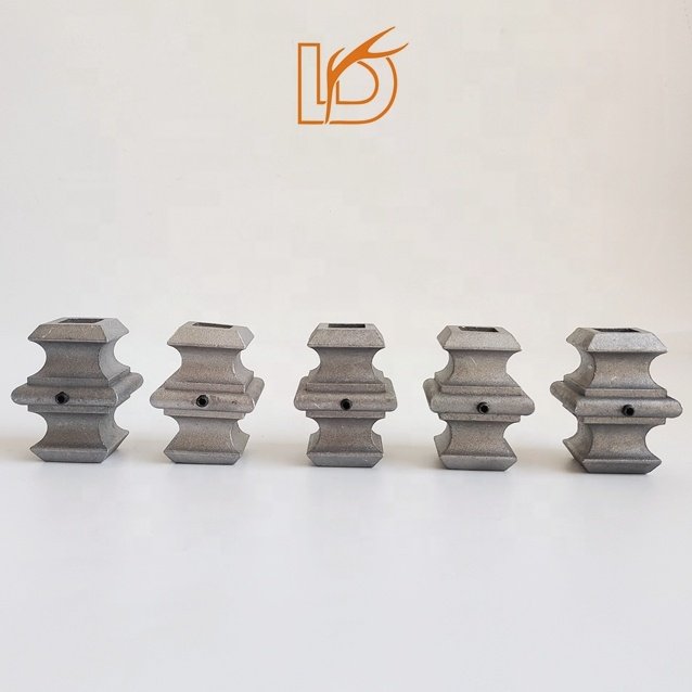 Good Quality Raw Color Aluminum Knuckles Fit 1/2" Square Iron Balusters with Screw for Indoor Stair Railing Decoration
