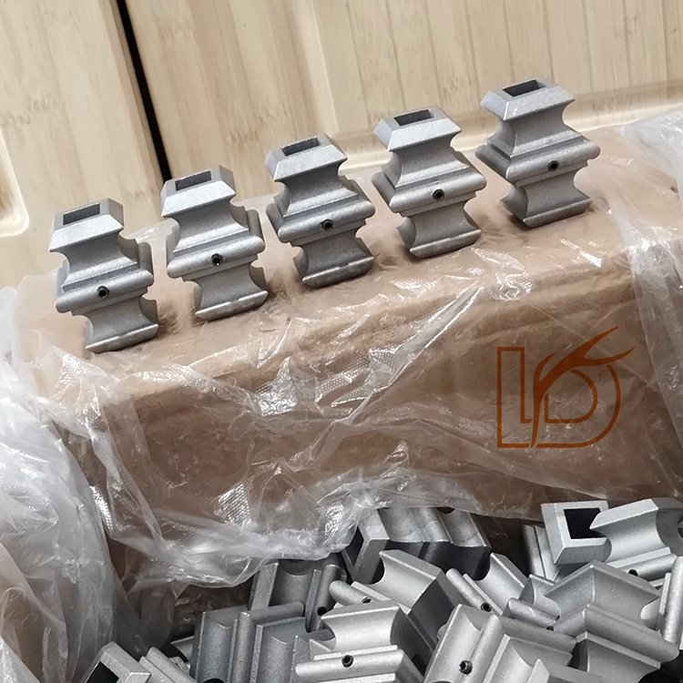 Good Quality Raw Color Aluminum Knuckles Fit 1/2" Square Iron Balusters with Screw for Indoor Stair Railing Decoration