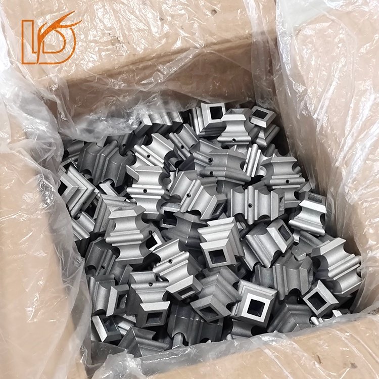 Good Quality Raw Color Aluminum Knuckles Fit 1/2" Square Iron Balusters with Screw for Indoor Stair Railing Decoration