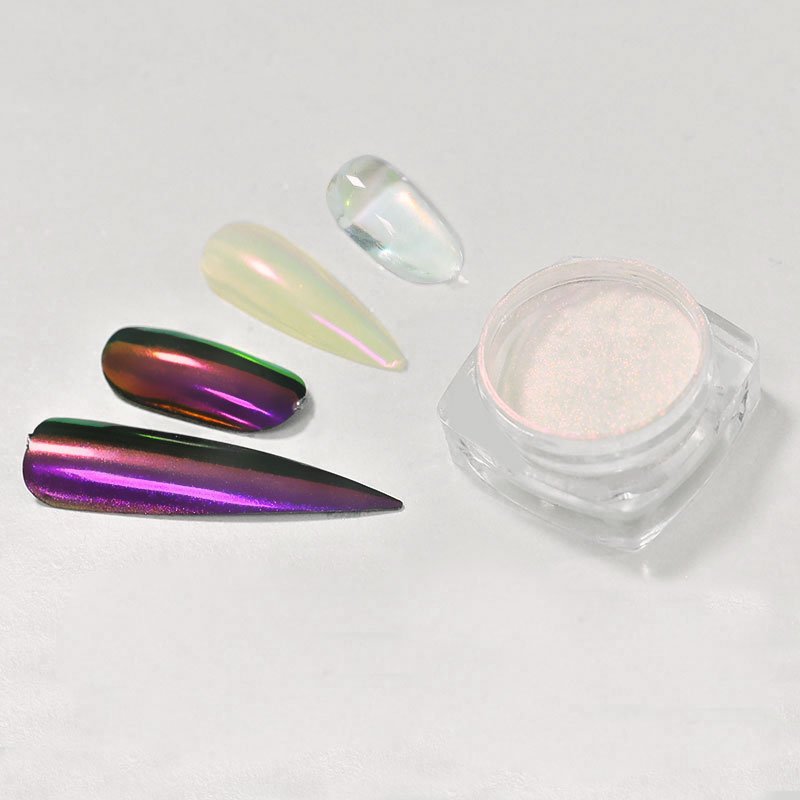 Wholesale Sheer Mermaid Effect Aurora Chameleon Pigment Moonlight Nail Chrome Aurora Powder For Multichrome Eyeshadow
